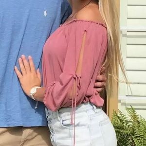 Off the shoulder blouse